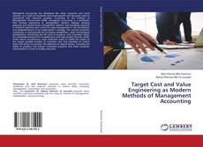 Buchcover von Target Cost and Value Engineering as Modern Methods of Management Accounting