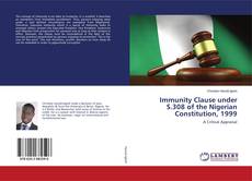 Buchcover von Immunity Clause under S.308 of the Nigerian Constitution, 1999