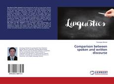 Buchcover von Comparison between spoken and written discourse