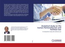 Buchcover von Analytical study on the Iranian Partnership law and Partition law