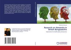 Buchcover von Research on dementia in British Bangladeshis