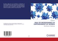 Copertina di ROLE OF MICROFINANCE IN EMPOWERMENT OF WOMEN