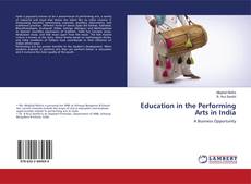 Copertina di Education in the Performing Arts in India