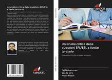Bookcover of Un'analisi critica delle questioni EFL/ESL a livello terziario