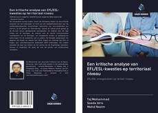 Couverture de Een kritische analyse van EFL/ESL-kwesties op territoriaal niveau