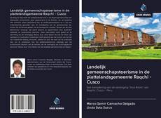 Bookcover of Landelijk gemeenschapstoerisme in de plattelandsgemeente Raqchi - Cusco