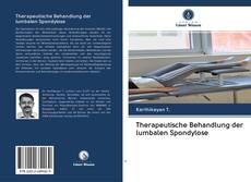 Portada del libro de Therapeutische Behandlung der lumbalen Spondylose