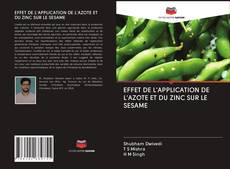Buchcover von EFFET DE L'APPLICATION DE L'AZOTE ET DU ZINC SUR LE SESAME