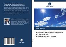 Allgemeines Studienhandbuch für pazifische Konflikttransformation kitap kapağı