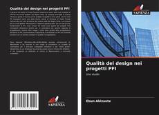 Qualità del design nei progetti PFI kitap kapağı