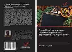 Portada del libro de Czynniki mające wpływ na członków Wspólnoty na odpowiednie lasy wspólnotowe