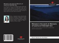 Couverture de Mimesis in the work of Memoirs of Lazarus of Adonijah Son