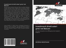 Capa do livro de Investimenti diretti esteri greci nei Balcani 