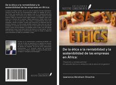 De la ética a la rentabilidad y la sostenibilidad de las empresas en África: kitap kapağı