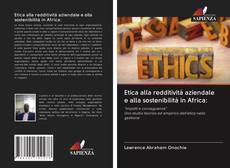 Portada del libro de Etica alla redditività aziendale e alla sostenibilità in Africa: