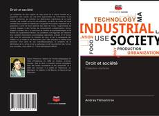 Buchcover von Droit et société