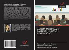 Portada del libro de ANALIZA ZACHOWAŃ W ZAKRESIE PŁYNNOŚCI I RENTOWNOŚCI