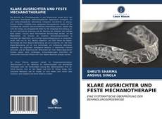 Capa do livro de KLARE AUSRICHTER UND FESTE MECHANOTHERAPIE 