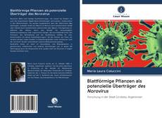 Portada del libro de Blattförmige Pflanzen als potenzielle Überträger des Norovirus