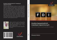 Buchcover von Analiza bezpośrednich inwestycji zagranicznych
