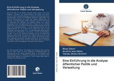 Bookcover of Eine Einführung in die Analyse öffentlicher Politik und Verwaltung