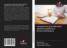 Capa do livro de Introduzione all'analisi delle politiche pubbliche e all'amministrazione 