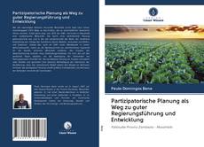 Capa do livro de Partizipatorische Planung als Weg zu guter Regierungsführung und Entwicklung 