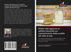 Copertina di Effetto dell'aggiunta di additivi industriali sul mantenimento della qualità del latte di soia