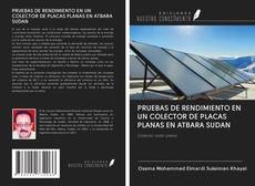 Buchcover von PRUEBAS DE RENDIMIENTO EN UN COLECTOR DE PLACAS PLANAS EN ATBARA SUDAN