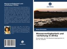 Buchcover von Wasserverfügbarkeit und -verteilung in Afrika