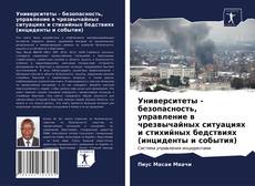 Portada del libro de Университеты - безопасность, управление в чрезвычайных ситуациях и стихийных бедствиях (инциденты и события)