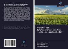 Bookcover of Prestaties van durumtarwerassen en hun reactie op de zaaisnelheden