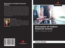 Borítókép a  Discussion of modern financial science - hoz