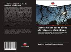 Buchcover von Accès lexical par la tâche de mémoire sémantique