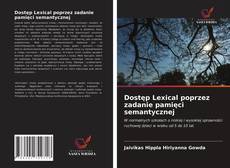 Buchcover von Dostęp Lexical poprzez zadanie pamięci semantycznej