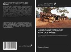 Buchcover von ¿JUSTICIA DE TRANSICIÓN PARA DOS PAÍSES?