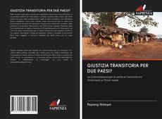 GIUSTIZIA TRANSITORIA PER DUE PAESI? kitap kapağı