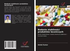Bookcover of Badanie stabilności produktów leczniczych
