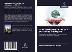 Portada del libro de Duurzame prestaties van startende bedrijven