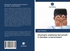 Capa do livro de Omanisch-arabische Herrschaft in Sansibar unverschleiert 