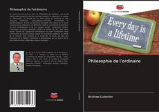 Philosophie de l'ordinaire kitap kapağı