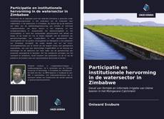Participatie en institutionele hervorming in de watersector in Zimbabwe kitap kapağı