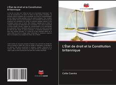 Capa do livro de L'État de droit et la Constitution britannique 