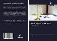 Capa do livro de De rechtsstaat en de Britse grondwet 