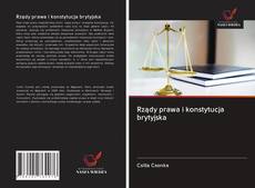 Bookcover of Rządy prawa i konstytucja brytyjska