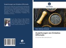 Capa do livro de Auswirkungen von Embalica Officinalis 