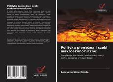 Couverture de Polityka pieniężna i szoki makroekonomiczne:
