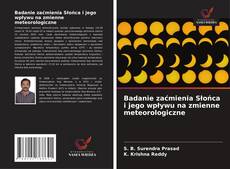 Copertina di Badanie zaćmienia Słońca i jego wpływu na zmienne meteorologiczne