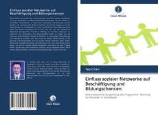 Buchcover von Einfluss sozialer Netzwerke auf Beschäftigung und Bildungschancen