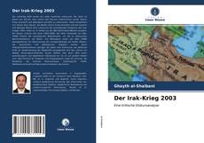 Der Irak-Krieg 2003 kitap kapağı